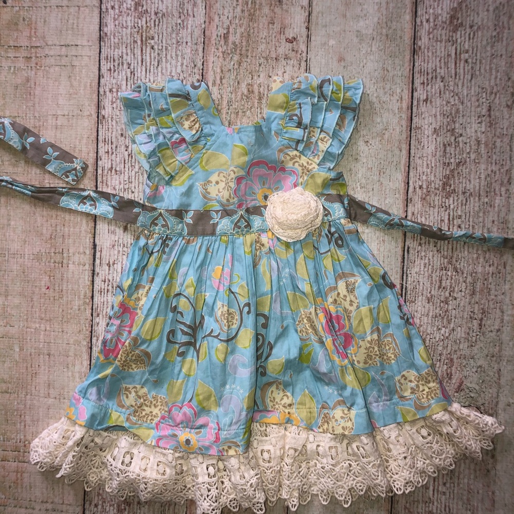 Mustard Pie floral dress size 24month